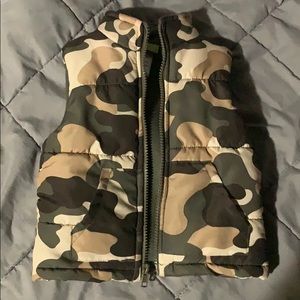 12M Boys Camo Vest